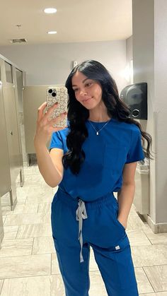 Nurse scrubs, Nurse scrub outfit ideas, Nurse scrub outfits style, Nurse aesthetic, Nurse scrubs cute, nursing life aesthetic, nursing inspiration, nurse selfie, nurse mirror pic Nurse Scrub Outfits, Nurse Selfie, Scrub Aesthetic, Aesthetic Nursing, Nursing Inspiration, Aesthetic Nurse