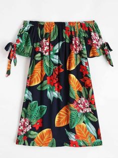 Simple Cotton Dresses Casual, Vestidos Pin Up, Off Shoulder Mini Dress, Short African Dresses, African Wear Dresses, Floral Leaves, African Fashion Women Clothing, Classy Dress Outfits