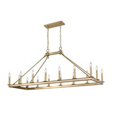 a large brass chandelier with candles hanging from it's center and bottom