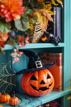 A collection of stylish Halloween storage solutions including bins and themed storage options, great for keeping your holiday space organized.