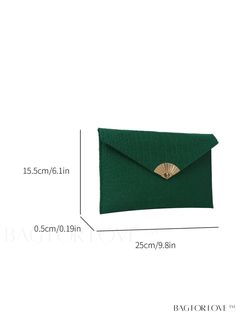 BagForLove - Croc Embossed Envelope Bag with Metal Flap Decoration Product Description Color Green Bag Size Medium Pattern Type Plain Type Envelope Bag Composition 100% Polyester Material Polyester Size Chart INCH CM Bag Length Bag Width Bag Height 9.8 inch 0.2 inch 6.1 inch Bag Length Bag Width Bag Height 25 cm 0.5 cm 15.5 cm Details Pictures Similar Products h2 { text-align: center; } /* æ¢è¡ */ li{ white-space: normal; word-break: break-all; word-wrap: break-word; } .red-box { width: 100%; display: flex; flex-direction: row; flex-wrap: wrap; justify-content: center; } .red-box > div { width: 190px; height: 250px; margin: 10px; } .red-box > div > a > img { width: 190px; height: 250px; } .size-box { width: 100%; margin: auto; white-space: nowrap; } .table { border-collapse: collapse; bo Elegant Green Envelope Clutch, Green Envelope Clutch For Everyday Use, Envelope Clutch With Removable Pouch, Chic Green Envelope Bag, Green Envelope Bag, Envelope Handbag, Clutches For Women, Envelope Bag, Word Wrap