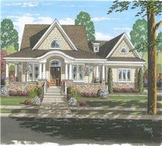 this is an artist's rendering of these house plans