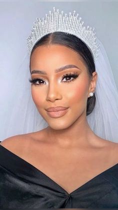 Bridal Natural Makeup, Natural Wedding Makeup Looks, Black Brides Hairstyles, Neutral Glam, Wedding Makeup Bride, Wedding Eye Makeup, Wedding Makeup Tips