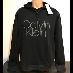 Br23 Men's Calvin Klein Hoodie 87% Cotton 13% Polyester Black/Gray New With Tags Calvin Klein Fall Streetwear Hoodie, Calvin Klein Hoodie With Drawstring Hood For Winter, Calvin Klein Hoodie Sweatshirt For Fall, Calvin Klein Winter Hoodie With Drawstring Hood, Calvin Klein Hooded Sweatshirt For Winter, Calvin Klein Hooded Winter Sweatshirt, Calvin Klein Hooded Sweatshirt For Fall, Calvin Klein Logo Print Sweatshirt For Fall, Calvin Klein Fall Sweatshirt For Streetwear