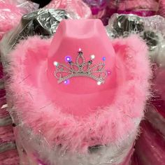 Fun Gift For Any Party, Girls Night Out, Or Bachelorette Party. This Cowboy Hat With Tiara Is A Great Choice. Brand New Size: The Princess Tiara Is Ideal For All Adults . One Size Fits Most Adults Up To 22 Inches In Size. The Circumference (Inside) Of The Cowgirl Hat Is Approx. 22 Inches. To Ensure The Proper Fit Measure Your Head With A Soft Tape. This Hat Fits Traditional Hat Sizes Of 6 7/8, 7, And 7 1/8. Shipping: We Will Ship The Hat With 1 Business Day Pink Cowgirl Hats, Cowgirl Dress Up, Halloween Costume Hats, Cowgirl Dress, Neck Drawing, Party Girls Night, Pink Cowboy Hat, Pink Cowboy, Cowboy Costume