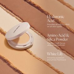 An ultra-blurring, ultra-finely milled, talc-free pressed powder infused with hyaluronic acid for comfortable, 16-hour long wear and shine control. Instant Tan, Spf Face, Skin Hyperpigmentation, Shea Butter Body Shop, Toning Shampoo, Compact Powder, Makeup Sale, Translucent Powder, Shea Body Butter