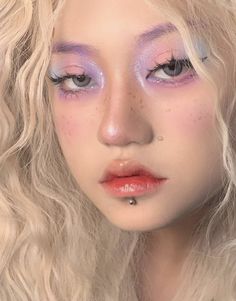 Fairy Look Makeup, Fairy Like Makeup, Fairy Looks Makeup, Fairy Wedding Ideas, Cute Fairy Makeup, Fairy Makeup Aesthetic, Fairy Makeup Looks, Fairy Makeup Ideas, Funky Makeup