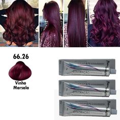 Dyed Hair Purple, Cherry Hair, Hair Color Formulas, Hairdo For Long Hair, Hair Inspiration Color, Braids For Long Hair