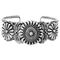 Elevate your accessory collection to the next level with this stunning western arm candy bling! No western style wardrobe would be complete without at least one statement piece of silver concho jewelry! Beautifully crafted, decorative metal conchos. Open cuff bracelet measure approximately 7 inches wide before adjusting. Vegan leather band style is 1.25 inches wide at center, metal band style is 1.12 inches the wide at center. Cuff style bracelet is adjustable to fit most wrist sizes and is easy Concho Jewelry, Multi Strand Pearl Necklace, Western Bracelets, Western Necklaces, Casual Earrings, Open Cuff Bracelet, Western Earrings, Cowgirl Chic, Silver Jewelry Necklace