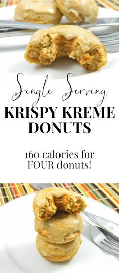 three different kinds of krispy kreme donuts stacked on top of each other