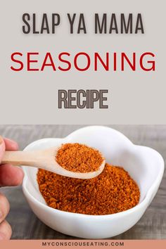 Simple yet bold Cajun seasoning Moroccan Seasoning Recipe, Slap Yo Momma Seasoning Recipe, Spicy Seasoning Recipes, What Is Slap Your Mama Seasoning, Make Your Own Cajun Seasoning, Bbq Seasoning Recipe Spice Mixes, Slap Ya Mama Seasoning Recipe Diy, Slap Your Momma Seasoning, Slap Ya Mama Seasoning Recipe Chicken