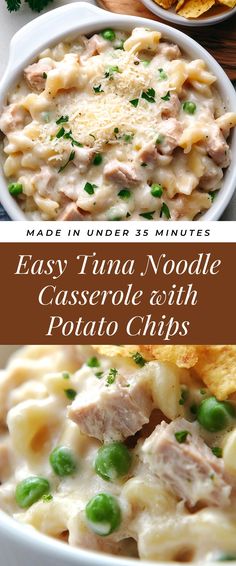 Image for Easy Tuna Noodle Casserole with Potato Chips Tuna Noodle Casserole With Potato Chips, Creamy Tuna Noodle Casserole, Tuna Noodle Casserole Easy, Tuna Casserole Easy, Lays Chips, Hot Tuna, Crunchy Potatoes