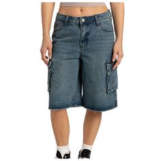 PRICES MAY VARY. Material: Baggy jorts for women, low waisted jean shorts are made of high-quality cotton and polyester fabric. Women y2k baggy jean short, loose denim bermuda shorts, y2k shorts women are comfy and skin-friendly. Feature: Women long jean shorts feature loose fit, wide leg, mid rise, knee length and classic design. baggy jean shorts women, distressed denim midi shorts, cargo jeans blue, low waisted denim shorts, boyfriend jeans, denim bermuda shorts for women. Matching: Carpenter Long Jean Shorts Outfits Women, Long Jean Shorts Outfit, Fall Thrifting, Outfit Oc, Knee Length Denim Shorts, Baggy Denim Shorts, Long Jean Shorts, Low Rise Baggy Jeans, Jean Short Outfits