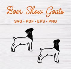 the svg files for this dog show goats are ready to be cut and painted