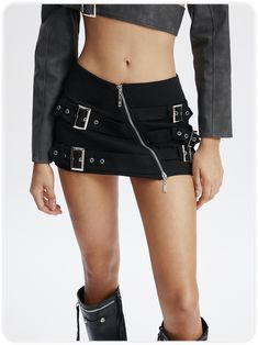 Cotton Metal Detail Zip Up Plain Short Skirt | kollyy Cheap Casual Ripped Mini Skirt, Cheap Ripped High Rise Mini Skirt, Cheap Punk Style Mini Skirt, Cheap Black Punk Mini Skirt, Edgy Cheap Mini Length Bottoms, Cheap Edgy Mini Length Bottoms, Trendy Fitted Skort At Affordable Price, Cheap Edgy Mini Skirt For Going Out, Affordable Metallic Mini Skirt