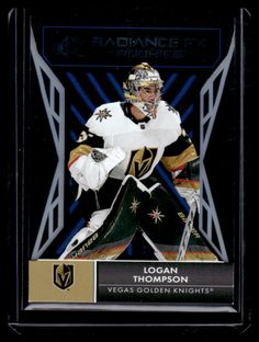 a hockey card with the vegas knights'goalie on it