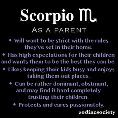 scorpio m as a child poster with the words, they tend to keep themselves and likes being independent