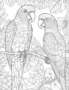 Dinosaurs Drawings, Line Art Easy, Couple In Nature, Bird Coloring Page, Fine Line Art, Bird Coloring, Coloring Page For Adults, Dinosaur Drawing, Easy To Draw