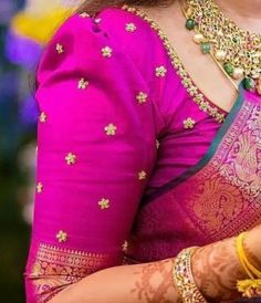 Pink Blouse Designs, Blouse Maggam Work, Maggam Blouse, Latest Bridal Blouse Designs, Maggam Work Blouse, Blouse Designer, Latest Blouse Designs Pattern, Traditional Blouse Designs, Latest Model Blouse Designs