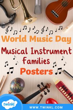 Musical Instrument Families Posters Instrument Families, Brass Instruments, Visual Aid, Music Teaching