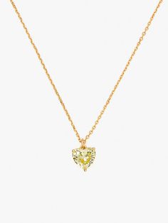 a pendant you'll totally heart: we styled this one with your birthstone for a more personal touch to your look. plus watch it glitter as it catches the light... (ooh la la!) | Kate Spade My Love August Heart Pendant, Peridot Delicate Chain Heart Pendant With Cubic Zirconia, Cubic Zirconia Heart Pendant With Delicate Chain, Heart Cut Cubic Zirconia Necklace With Adjustable Chain, Heart-shaped Cubic Zirconia Necklace With Adjustable Chain, Heart Shaped Cubic Zirconia Necklace With Adjustable Chain, Cubic Zirconia Heart Pendant With Adjustable Chain, Anniversary Heart Necklace With Adjustable Chain In Cubic Zirconia, Peridot Necklace, Ooh La La