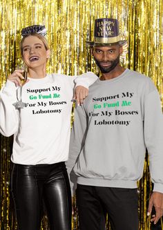 Get ready to embrace humor and fun with the Sarcastic and funny Sweatshirt.  Great shirt for that disfunctional office with a terrible boss that needs a Lobotomy.   Lobotomy Corp at your service.  You dont need to work for Lobotomy Corporation for your boss to get funded for his brain transplant.  Useful Gag Gift Secret Santa or White Elephant 💎 PREMIUM MATERIALS -- Made from a blend of 100% ring-spun cotton and polyester which offers unparalleled comfort and a lightweight feel that will keep y Brain Transplant, Terrible Boss, Lobotomy Corporation, Design Sweatshirt, My Boss, Weird Shirts, Gifts For Office, Funny Sweatshirts, White Elephant