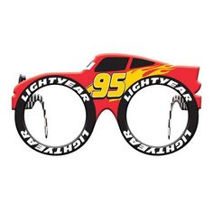 a pair of glasses with the number 95 on it's front and back side