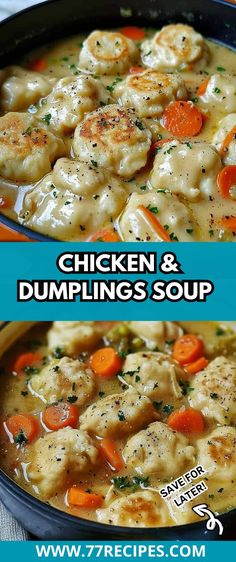 CHICKEN & DUMPLINGS SOUP - 77 Recipes