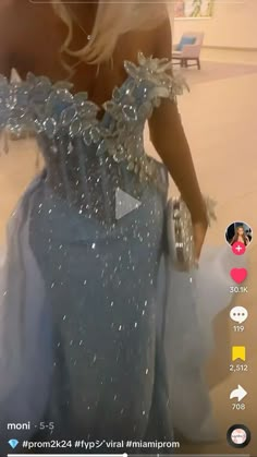 Cute Silver Prom Dresses, Dress With Silver Jewellery, Ice Prom Dress, Extreme Prom Dresses, Mermaid Blue Prom Dress, Extravagant Dresses Ball, Vegas Theme Prom Dress, Silver And Blue Prom Dresses, Icy Blue Prom Dress Black Women