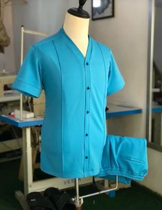 Design For Men, Pocket Design Fashion, Guys Fashion Casual, High Collar Shirts, Nigerian Men Fashion