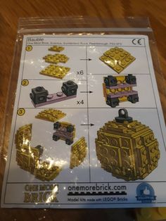 the instructions for making legos are shown here