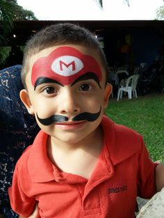 Face Painting Patterns, Mario Face Paint Easy, Quick Face Paint Ideas, Cute Easy Face Paint Ideas, Super Easy Face Painting Ideas For Kids, Halloween Face Painting Ideas For Kids, Face Paint Easy Ideas, Easy Facepainting Kids, Bowser Face Paint