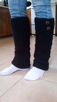 Legwarmers Pattern, Crochet Boot Cuffs, Diy Sy, Knitted Leg Warmers, Boot Covers, Black Crochet Dress