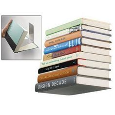 a stack of books sitting on top of each other next to a hand holding an open book