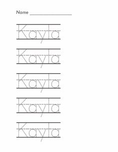 the letter k is for kavya worksheet with an uppercase and lowercase