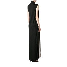 This maxi dress from Jean Paul Gaultier appears to have been made for a fashion diva like yourselfCut from fine materialsPolyamide 18% Rayon 82%Designer Style ID: gpd751agd603aColor: 791Dry Clean OnlyMade in Italy Maxi Dress With Side Slits For Gala, Black Maxi Dress With Side Slits, Chic Evening Maxi Dress With Side Slits, Chic Maxi Dress With Side Slits For Evening, Long Formal Dresses With Side Slits, Evening Floor-length Maxi Dress With Side Slits, Formal Long Maxi Dress With Side Slits, Floor-length Maxi Dress With Side Slits For Evening, Black Long Maxi Dress For Cocktail