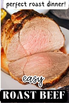 A roast beef joint. Horseradish Roast Beef, Rosemary Roast Beef, Longhorn Recipes, Roast Beef Recipes Oven, Easy Roast Beef Recipe, Top Round Roast Recipe, Bottom Round Roast Recipes, Best Roast Beef Recipe, Eye Round Roast