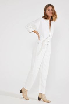 zeta carpenter jumpsuit - Marmalade White Relaxed Fit Denim Jumpsuit For Summer, White Denim Jumpsuit With Pockets, White Overall Jumpsuits And Rompers With Pockets, White Overalls Jumpsuit With Pockets, White Jumpsuits And Rompers With Pockets For Work, White Relaxed Fit Denim Overall Jumpsuit, White Relaxed Fit Jumpsuit For Spring, White Casual Denim Jumpsuit For Work, White Denim Jumpsuit For Spring Workwear