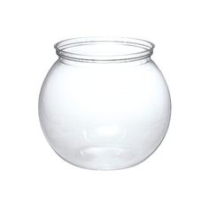 a clear glass jar filled with water on a white background for use as an ornament