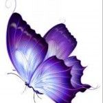 a purple and yellow butterfly with the words happy mother's day