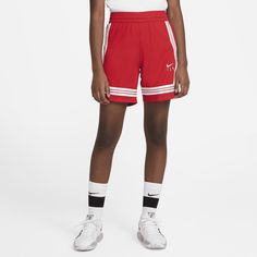 Play like you mean it in the Nike Fly Crossover Shorts. Dri-FIT technology wicks sweat from your skin to keep you dry and comfy during games or practice. Crossover Shorts, Nike Basketball Shorts, Basketball Girls, Nikes Girl, Red Nike, Training Shorts, Nike Basketball, Active Shorts, Mean It