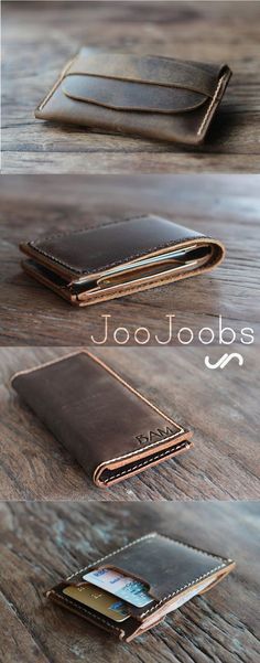 JooJoobs is a super popular Etsy shop specializing in making handmade leather products.  Wallets, watch straps, belts, bags, you name it, they make it, and best of all, they make affordable. #giftsforboyfriend #wallets #handmadewallets #uniquegiftsformen