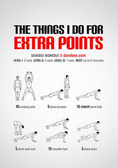 the things i do for extra points poster shows how to do an exercise with one hand