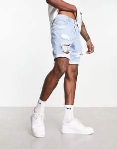 Short par ASOS DESIGN Quoi de mieux qu'un short ? Effet usé Taille basse Passants pour ceinture Cinq poches Coupe ajustée Cheap Medium Wash Men's Shorts, Cheap Men's Medium Wash Jean Shorts, Cheap Men's Medium Wash Shorts, Cheap Denim Blue Men's Shorts, Cheap Relaxed Fit Jean Shorts For Streetwear, Cheap High Rise Jean Shorts For Men, Cheap Men's Relaxed Fit Jean Shorts, Cheap Men's Denim Blue Shorts, Cheap Mid-rise Men's Jean Shorts