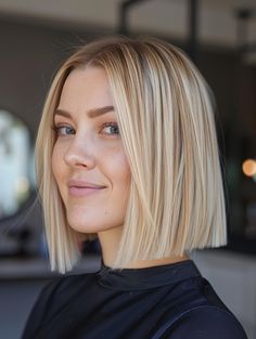 Blonde Bob Hairstyles That Turn Heads Long Blonde Bob Hairstyles, Blonde Medium Bob Straight, Straight Blonde Bob, Butter Blonde Bob Short Hair, Blonde Sharp Bob, Platinum Blonde Bob Round Faces, Bleach Blonde Bob, Long Bob Blonde