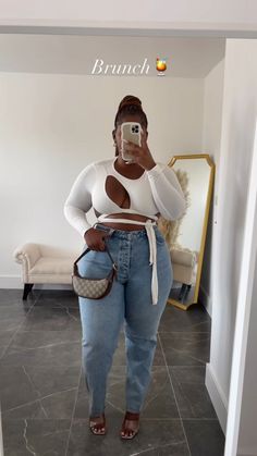 Plus Size Fitness Aesthetic, Jay Birthday, Summer Drip, Chubby Girl Outfits, Comfy Jeans Outfit, Plus Size Fitness, Neat Casual Outfits