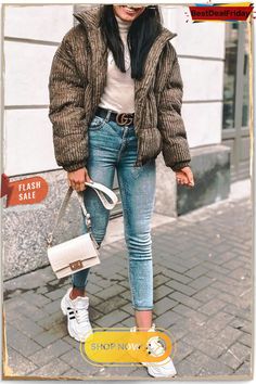 Corduroy Stand Collar Puffer Coat Trendy Corduroy Winter Outerwear, Chic Winter Corduroy Outerwear, Comfy Cozy, Oversized Sweatshirt, Puffer Coat, Fall And Winter, Puffer Jacket, Stand Collar, Straight Leg Jeans