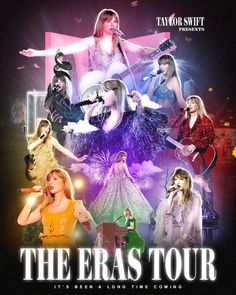 the eras tour poster for taylor swift