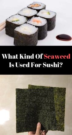 what kind of seaweed is used for sushi? and how to use it