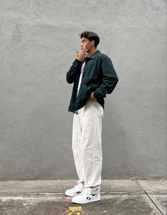 Men Linen Outfit Summer, Linen Outfit Summer, W Pictures, Mens Fits, Types Of Aesthetics, Linen Outfit, Linen Pants Outfit, Beige Cargo, Boyfriend Outfit